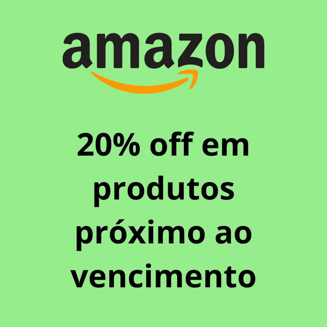 20% off em produtos próximo ao vencimento